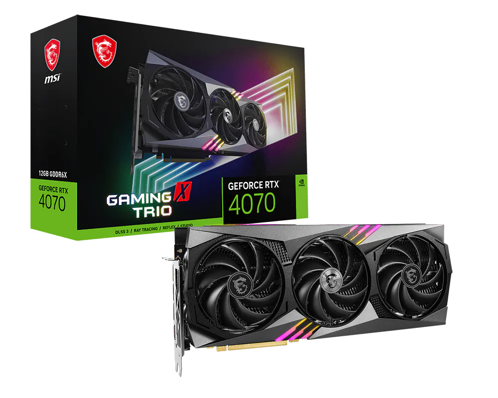 MSI GeForce RTX 4070 GAMING X TRIO 12G